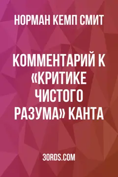 Обложка аудиокниги «Комментарий к «Критике чистого разума» Канта»