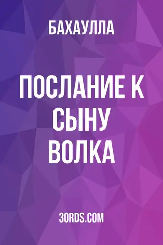 Обложка аудиокниги «Послание к Сыну Волка»