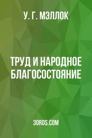 Обложка аудиокниги «Труд и народное благосостояние»