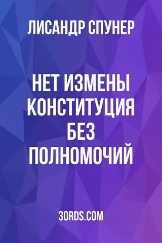 Обложка аудиокниги «Нет измены: Конституция без полномочий»