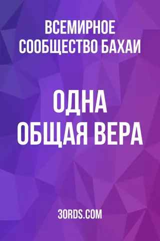 Обложка аудиокниги «Одна общая вера»