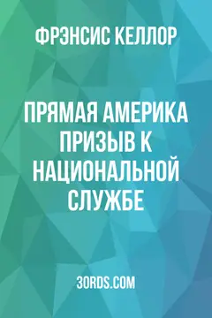 Обложка аудиокниги «Прямая Америка: призыв к национальной службе»
