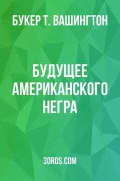 Обложка аудиокниги «Будущее американского негра»