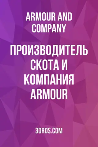Обложка аудиокниги «Производитель скота и компания Armour»