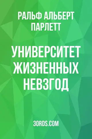 Обложка аудиокниги «Университет жизненных невзгод»