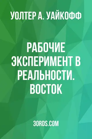 Обложка аудиокниги «Рабочие: Эксперимент в реальности. Восток»